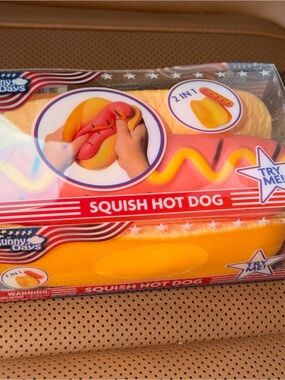 Sunny Days Squish Hot Dog 2-in-1 Squishy Toy